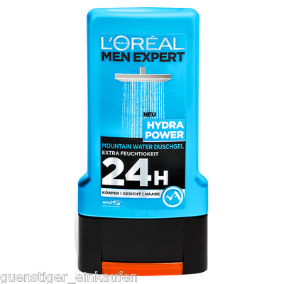 250ml Loreal Men Expert Hydra Power Mountain Water Duschgel Extra Feuchtigkeit