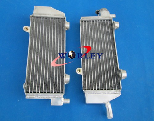 Aluminum Radiator&ORANGE hose FOR KTM 250/450/505 SX-F/SXF 2007 2008 2009 2010 - Foto 5 di 9