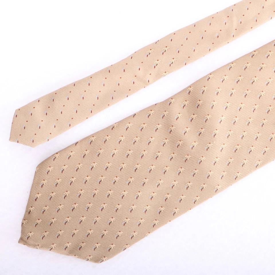 Nautica Necktie Tan Flowers Tie - Image 2 of 4