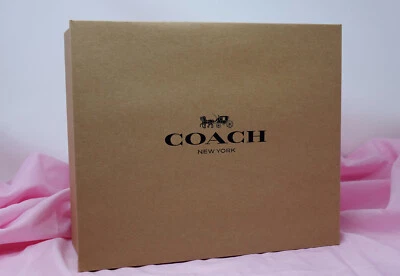NEW Coach Gift Box Medium-Large Bag Handbag Tote 14 x 14 x 5.5 in + Tissue Paper