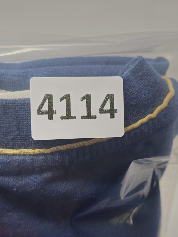 LEE Sport Shirt Size Medium Notre Dame Fighting Irish Blue VNeck