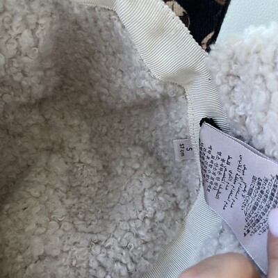 NEW GUCCI X KEN SCOTT Canvas Shearling Floral Print Cap Hat  display picture 1