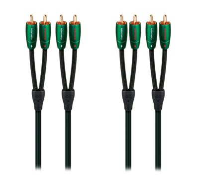AudioQuest Evergreen 1.5m (4.92 ft.) RCA to RCA Cable (2-Pack)