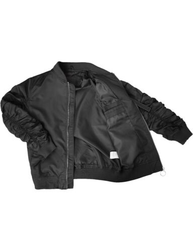 GIACCA BOMBER DA UOMO Windbreaker Zip Up Casual Lishgt Manica Raccolta ARRICCIATA - Foto 7 di 32