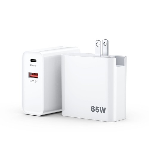 65W GaN Charger Fast USBC TypeC Power Adapter For iPhone Mac Samsung 1m Cable 2m - Picture 7 of 29