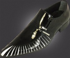 1000% Chelsy - Pantofole Da Designer Italiane Squalo Nero In Pelle Di Vitello