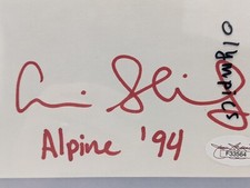 Olympic Skier Carrie Sheinberg Autograph 1994 #18 Sports Reporter And Producer