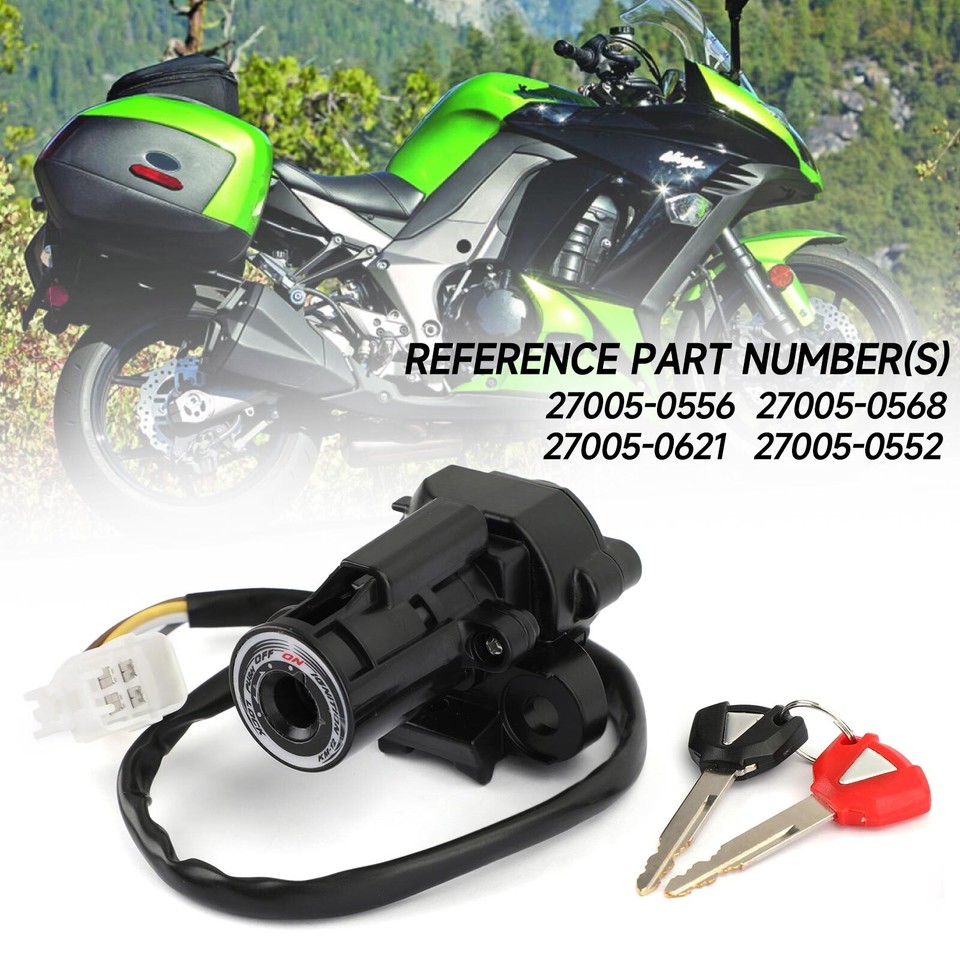 Zx6r Key Ignition Switch Keys Fit for Kawasaki ZX636 ZX6R ZX10R Ninja 400R 650 ...