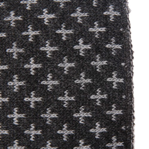 3571AO sciarpa uomo E FERRI man scarf black/grey - 第 3/4 張圖片