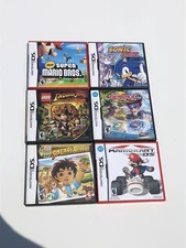 Lot Of 6--  Nintendo DS Empty Cases + Manuals Only  --  NO GAMES included