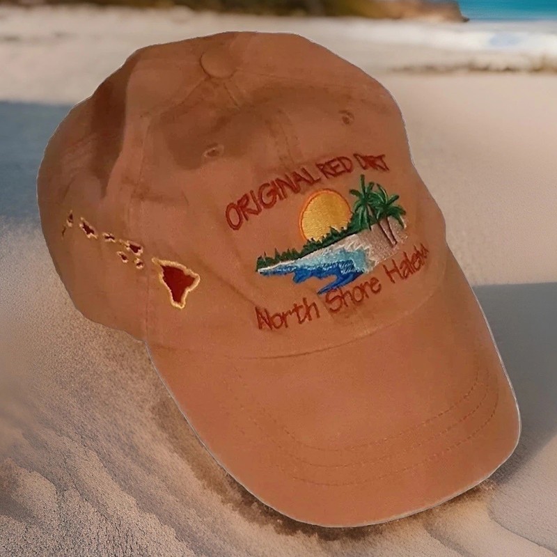 Original Red Dirt North Shore Haleiwa Hawaii Adjustable Hat Cap by Adams