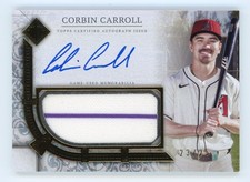 2024 TOPPS TRANSCENDENT COLLECTION CORBIN CARROLL PATCH AUTO /25 #TCAR-CC2 