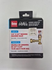 New Oatey Quiet Pipes 3/4"x3/4" Washing Machine Water Hammer Arrestors