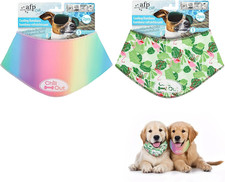 Cooling Bandana for Dogs, 2 Pack Dog Cooling Neck Wrap, Ice Dog Bandanas for Sma