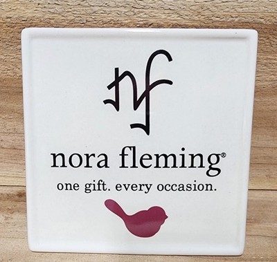 Nora Fleming 5'' Ceramic Store Display Sign - One Gift. Every Occasion.