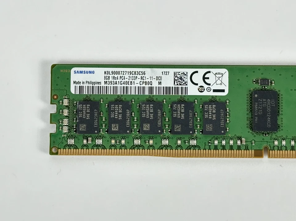 HPE HP 1x 8GB 1Rx4 PC4-2133P-R Reg RDIMM ECC DDR4 Server RAM Memory 752368-081 - Image 4 of 4