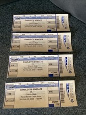 Charlotte Bobcats Vs Orlando Magic Tickets 2/20/09 (4) J-15-18