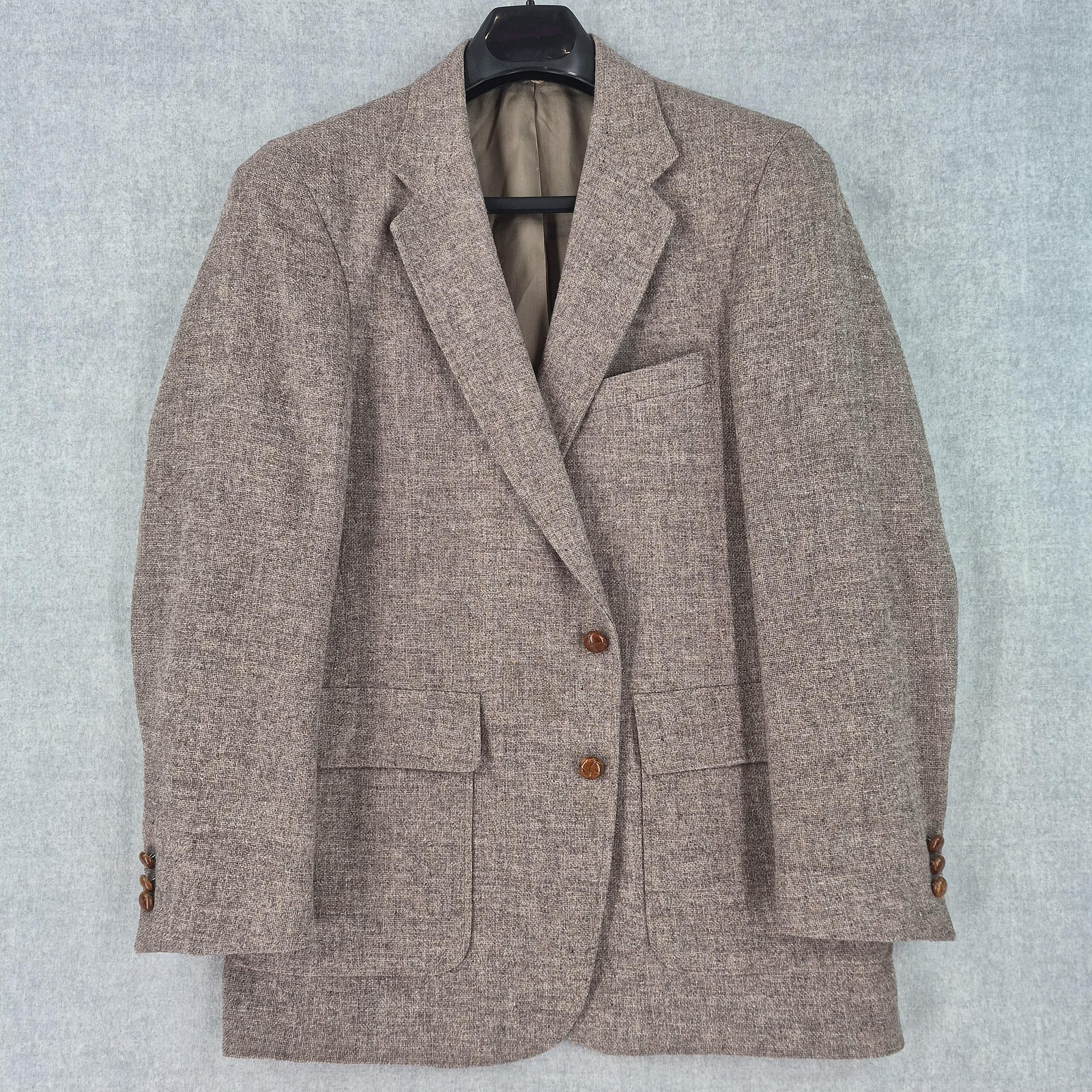 Vintage Levi Strauss Tailored Classics Tweed Sport Coat Mens* 40R Brown Wool