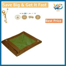 Brand Medium Duty Tarp 5x7 Feet Water Resistant Brown/Green New