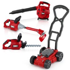4 Pcs Toy Gardening Tool Set for Kids Toy Leaf Blower Weed Trimmer Hedge Trim...