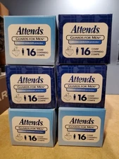 ATTENDS Guards for Men MGO400 6 Packs/box w16 pads Each=96 Pads/Liners.Discreet