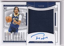 2024-25 Panini NT CMA-NEW Tristen Newton Rookie On-Card Auto Patch 46/49