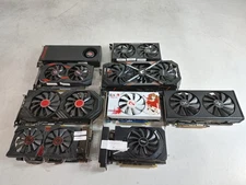 Lot of 9 Nvidia Radeon RX 7600 GeForce GTX 1650, GeForce GTX 1080 Ti, Radeon RX