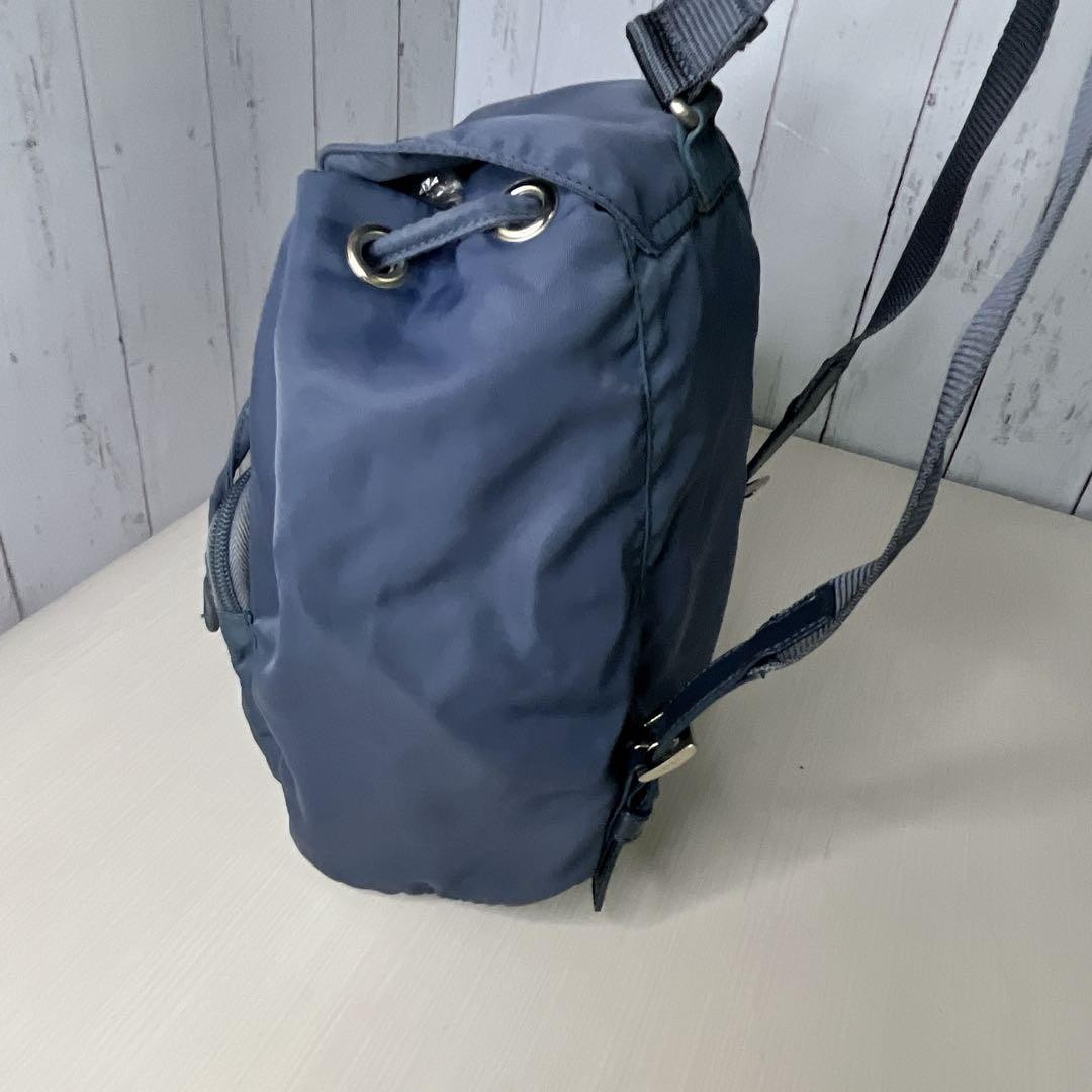 PRADA Nylon Drawstring Triangle Logo Mini Backpac… - image 4