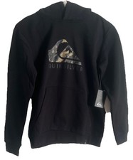 QUIKSILVER Youth Boys Black Pullover Hoodie Sweatshirt Size M 12 