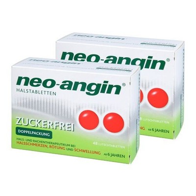 NEO-ANGIN Halstabletten zuckerfrei Doppelpackung (2x 48St) 2 St