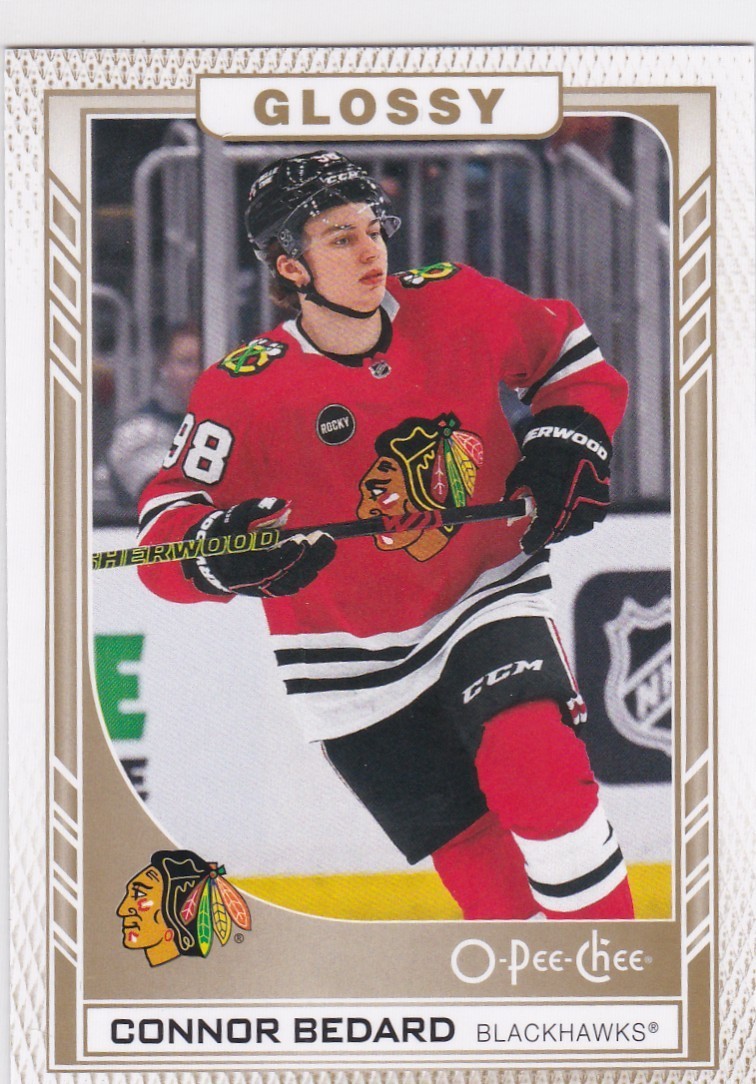 2023-24 Upper Deck Series 2 O-Pee-Chee Glossy Gold Connor Bedard #R-47 Rookie RC