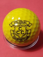 COLONIAL COUNTY CLUB DOUBLE LOGO GOLF BALL GREAT FOR ANY VINTAGE COLLECTION