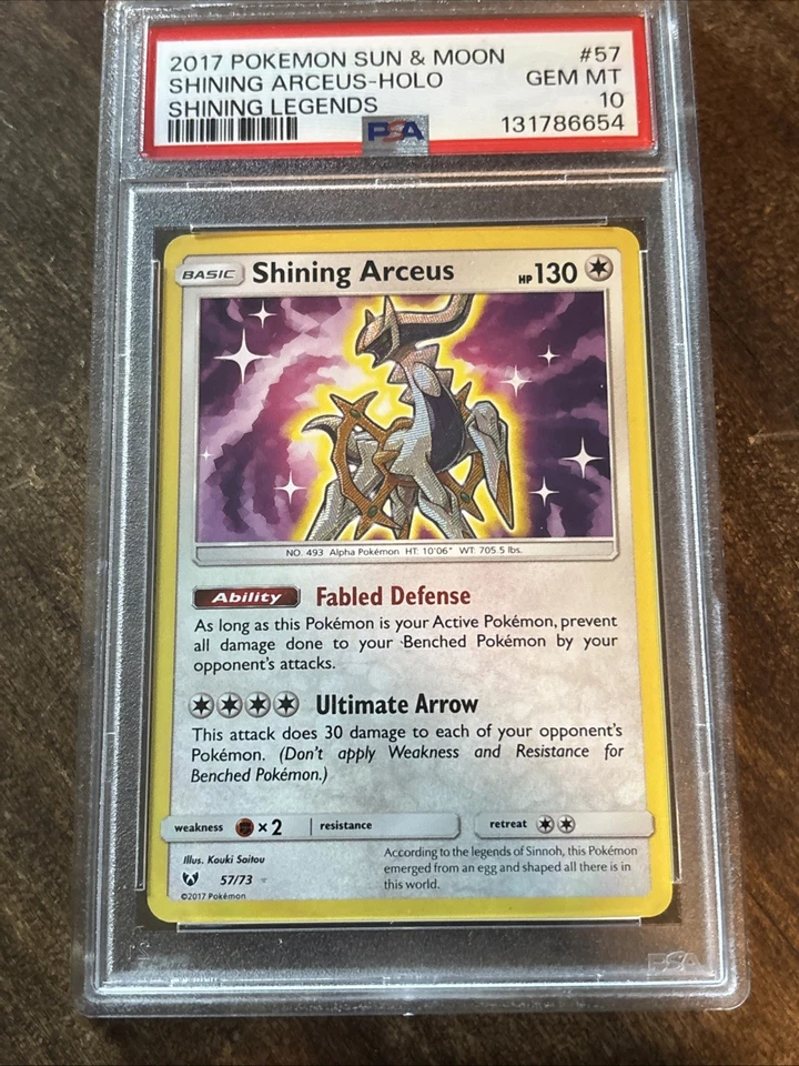 Shining Arceus 57/73 Holo 2017 Shining Legends PSA 10 GEM MINT - Image 3 of 4