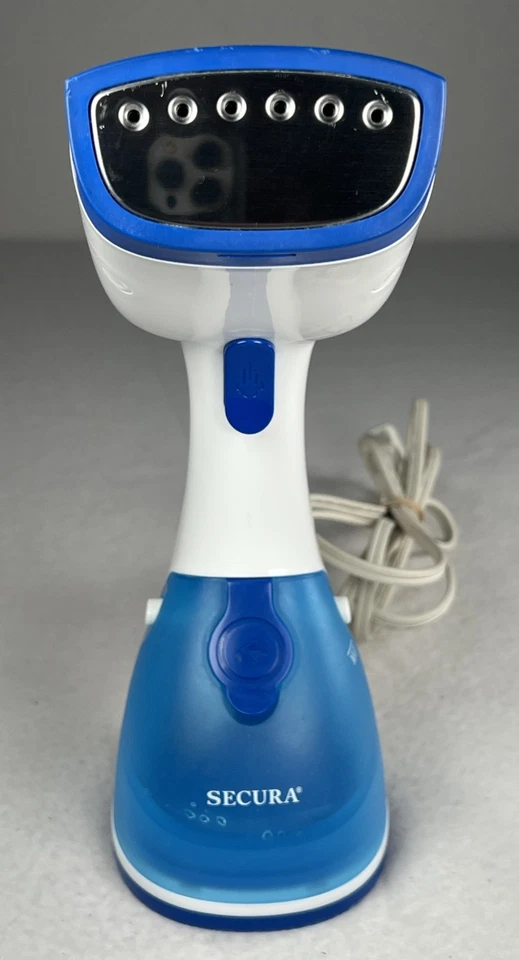 Ручной тканевый отпариватель Secura AJ-2205 белый и синий провод 120 В 1000 Вт протестирован - Изображение 3 из 4