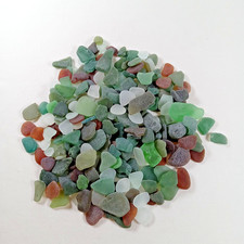 Small medium beach glass tumbled assorted colors approximately 1 pound jewelry