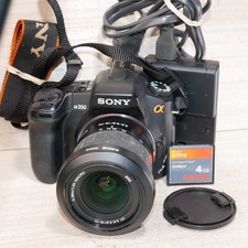 Sony Alpha A350 14MP Digital DSLR Camera W 18-70mm Lens GOOD/TESTED W 4gb