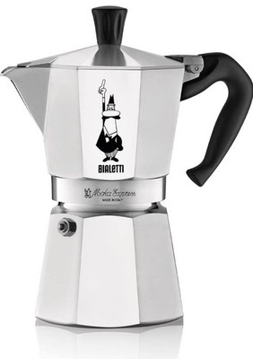 Bialetti Moka Express Espresso Maker 6 Cup, Made in Italy - BRAND NEW OPEN BOX