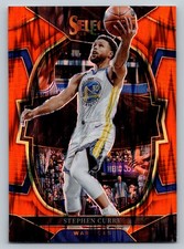 2022-23 Panini Select #27 Stephen Curry Orange Flash Prizms