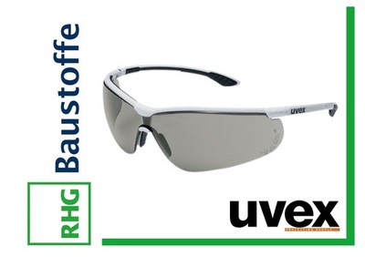 Uvex Schutzbrille sportstyle Schwarz/weiß getönt 9193280