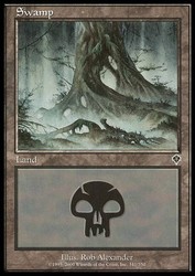 Swamp #341 Foil Invasion MTG