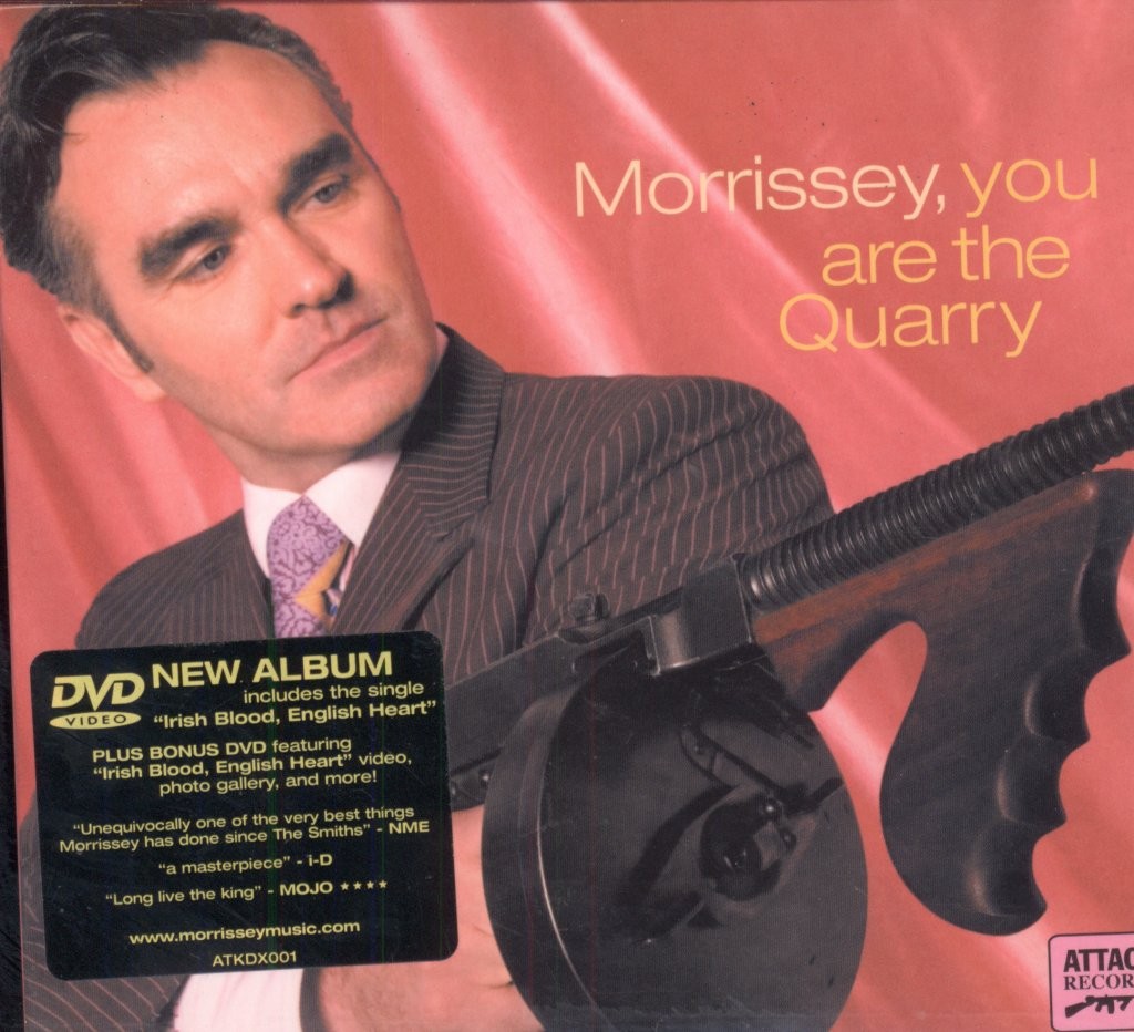 Morrissey You Are the Quarry CD Europe Attack 2004 and DVD with inner sleeve and