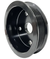1988 - 1992 Chevy Truck Serpentine Crankshaft Pulley 2.8L 3.4L Underdrive Black