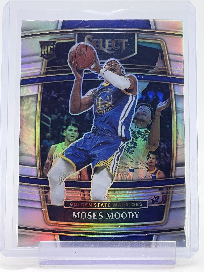 MOSES MOODY 2021-22 SELECT CONCOURSE ROOKIE SILVER PRIZM WARRIORS RC Q1605