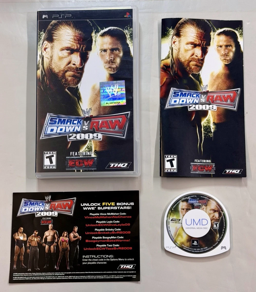 Sony PSP Wrestling WWE Smackdown vs. Raw 2009 Video Games for sale