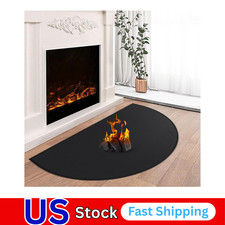 Hearth Rugs for Fireplaces Fire Resistant, 42 x 24 inch Fireproof Fireplace Mat