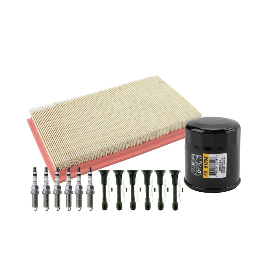 Kit de afinación Wix NGK 6 bujías y botas de bobina Kit para Altima Murano 3,5 V6 Gas Foto 2 de 2