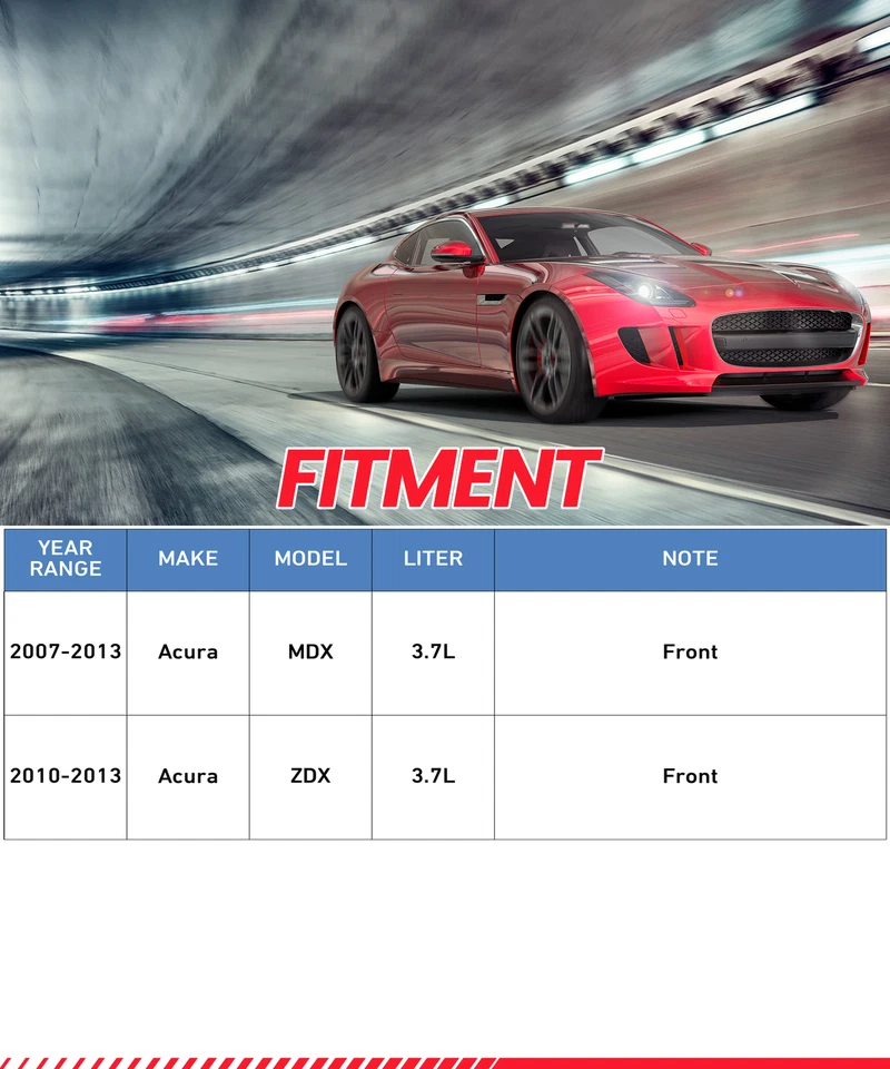 2x Front Brake Caliper For 2007 2008 2009 2010-2013 Acura MDX Left & Right - Image 2 of 4