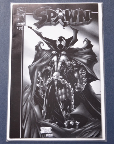 Spawn #1 Black & White 1:50 Variant  Todd McFarlane Image Comics  1997