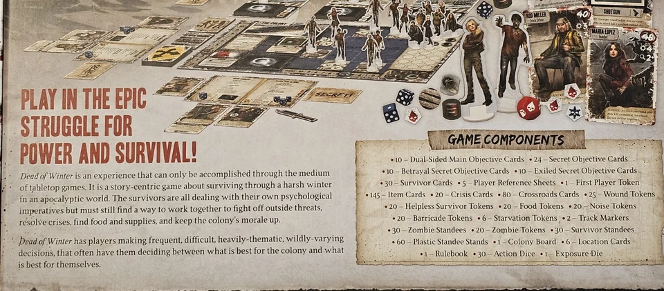 2016 Dead of Winter - A Crossroads Game By Plaid Hat Games | 100% Complete - Image 3 of 4