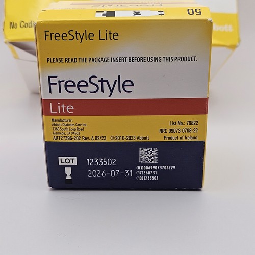Freestyle Lite Blutzuckermesssystem mit Teststreifen Ablaufdatum 07-31-2026 - Bild 3 von 10